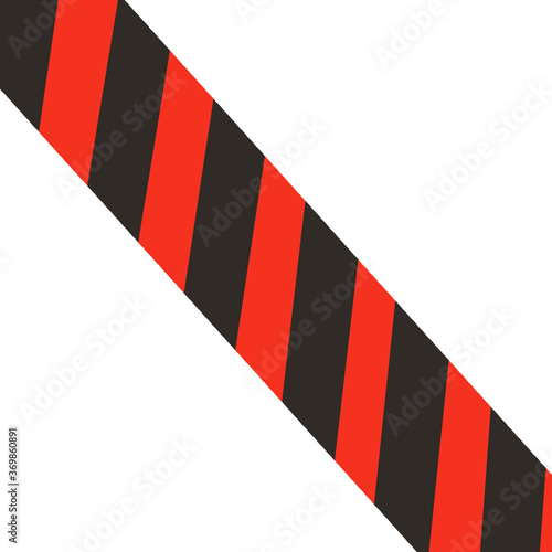 赤い縞模様の線 進入禁止