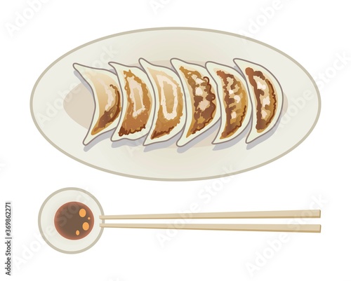 餃子のイラスト