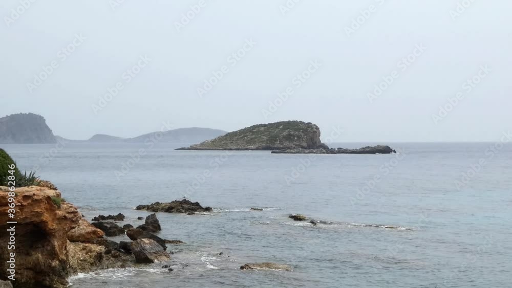 Nice view of the Es Canar coast on the island of Ibiza Nice view of the Es Canar coast on the island of Ibiza