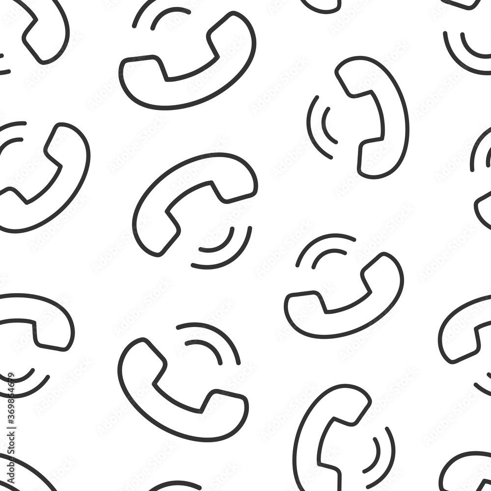 Mobile phone icon in flat style. Telephone talk vector illustration on white isolated background. Hotline contact seamless pattern business concept. Mobile phone icon in flat style. Telephone talk vector illustration on white isolated background. Hotline contact seamless pattern business concept.