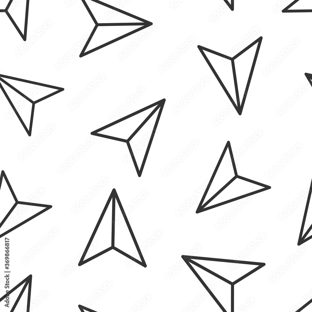 Paper plane icon in flat style. Sent message vector illustration on white isolated background. Air sms seamless pattern business concept. Paper plane icon in flat style. Sent message vector illustration on white isolated background. Air sms seamless pattern business concept.