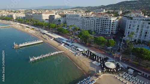 Cannes, Aerial view over the croisette photo