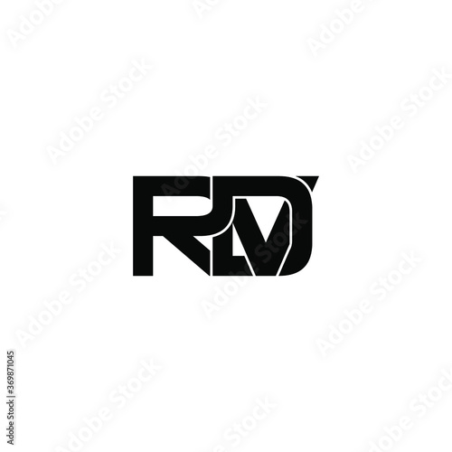 rdv letter original monogram logo design photo