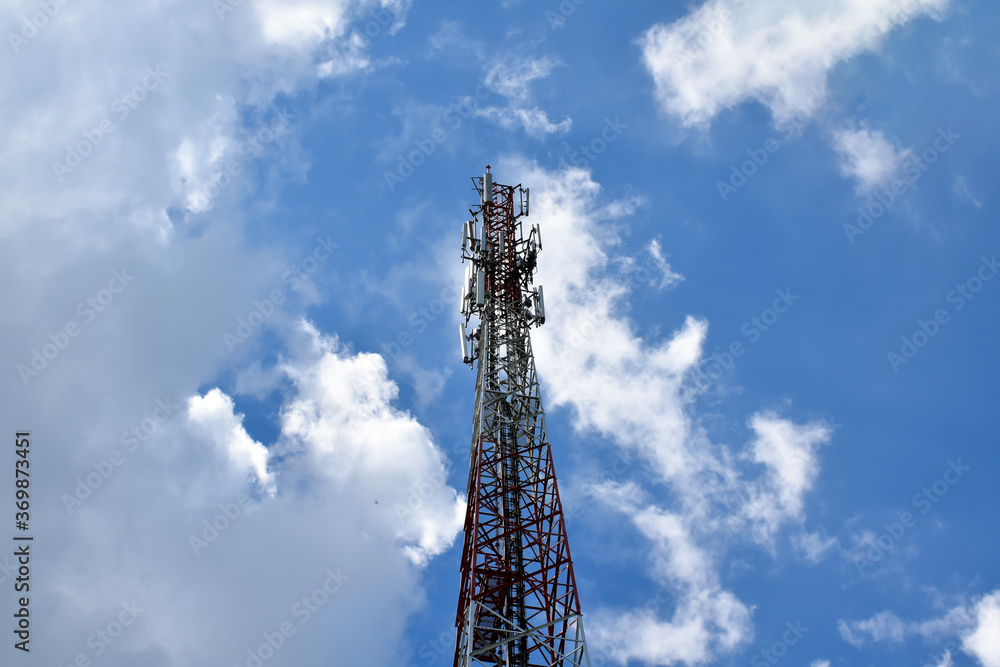 4g, 5g and outdoor wifi antenna in urban of Thailand.