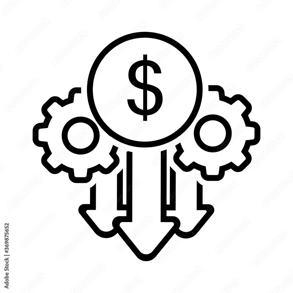 Cash flow vector icon, money management illustration sign. banking symbol. Cash flow vector icon, money management illustration sign. banking symbol.