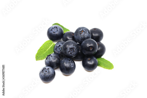 blueberries isolated on white background © Kyle Lee