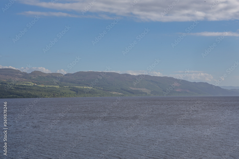 The Loch Ness in Highlands, Scotland.