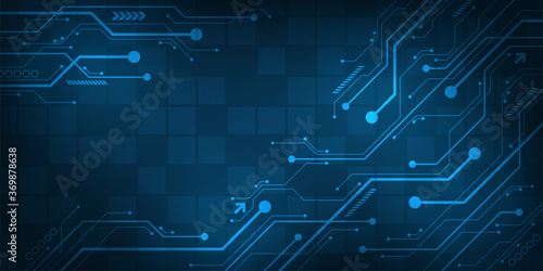 Design in the concept of electronic circuit boards.