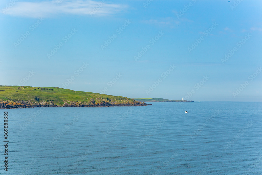 The Irish Sea on a sunny day, summer time.