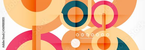 Circles and lines abstract background for covers, banners, flyers and posters and other templates
