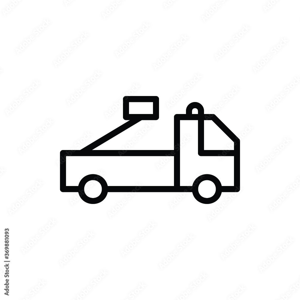 Car, Fire Truck, Emergency Icon Logo Vector Isolated. Public Transportation Icon Set. Editable Stroke and Pixel Perfect.