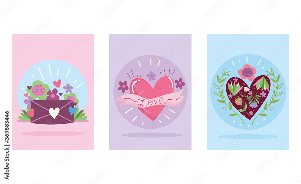 love romantic hearts mail envelope flowers cartoon cute banners love romantic hearts mail envelope flowers cartoon cute banners