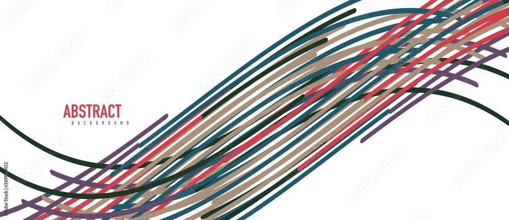 Fototapeta premium Аbstract moving colorful lines vector backgrounds for cover, placard, poster, banner or flyer