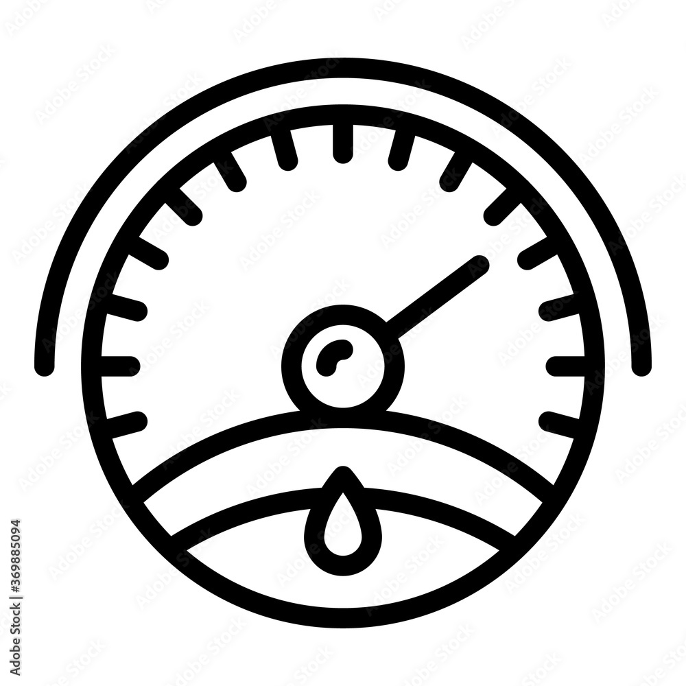Motor oil gauge icon. Outline motor oil gauge vector icon for web design isolated on white background Motor oil gauge icon. Outline motor oil gauge vector icon for web design isolated on white background