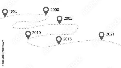 Roadmap Infographic Template.Street, road style Infographic design