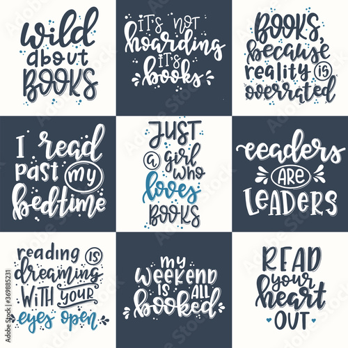 Craft motivational quote Hand drawn typography poster set. Conceptual handwritten phrase craft T shirt hand lettered card collection. Vector illustration