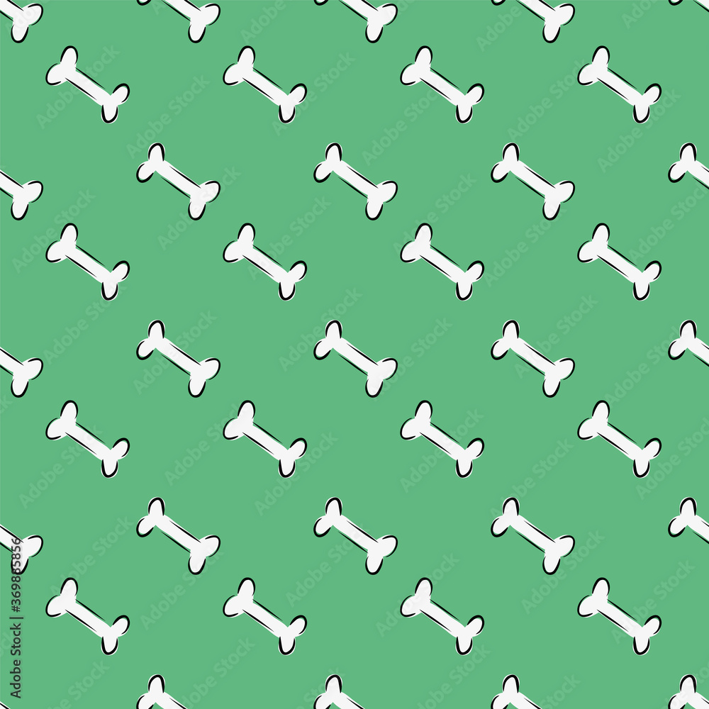 Dog Bone Seamless Pattern Dog Bone Seamless Pattern