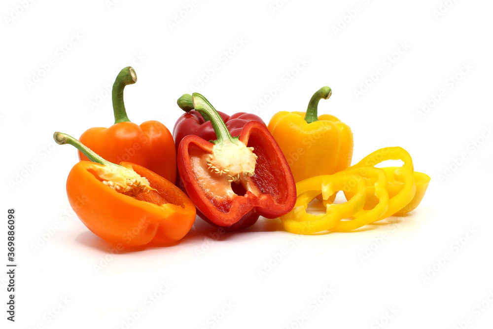 yellow and red paprika yellow and red paprika
