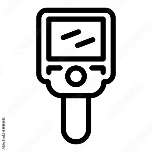 Electronic thermal imager icon. Outline electronic thermal imager vector icon for web design isolated on white background