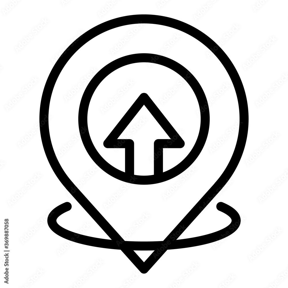 Hitchhiking gps pin icon. Outline hitchhiking gps pin vector icon for web design isolated on white background Hitchhiking gps pin icon. Outline hitchhiking gps pin vector icon for web design isolated on white background