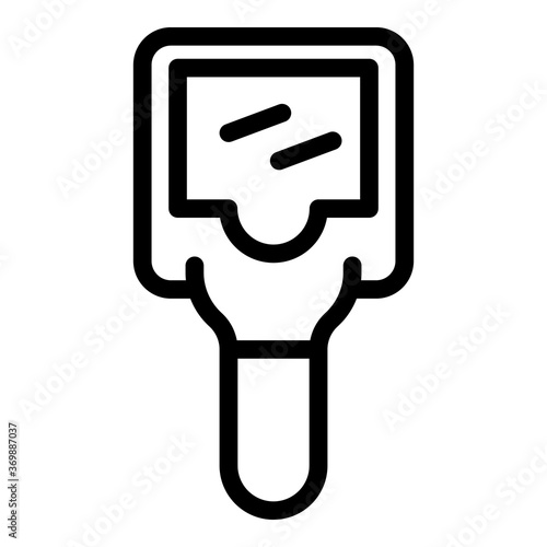 Thermovision thermal imager icon. Outline thermovision thermal imager vector icon for web design isolated on white background