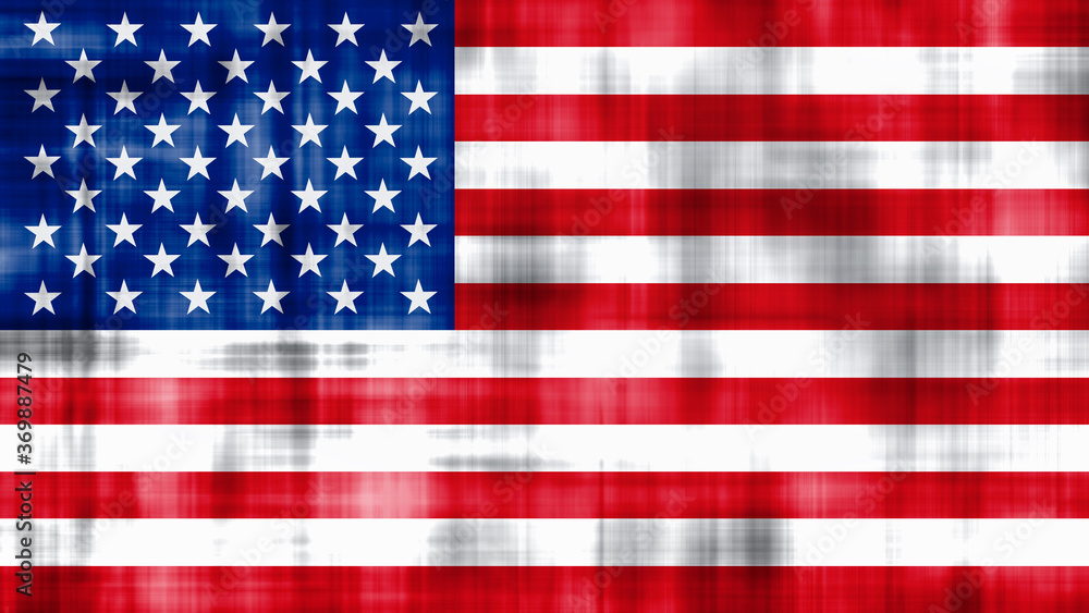 Illustration image of American (USA) flag - 3D rendering Illustration image of American (USA) flag - 3D rendering