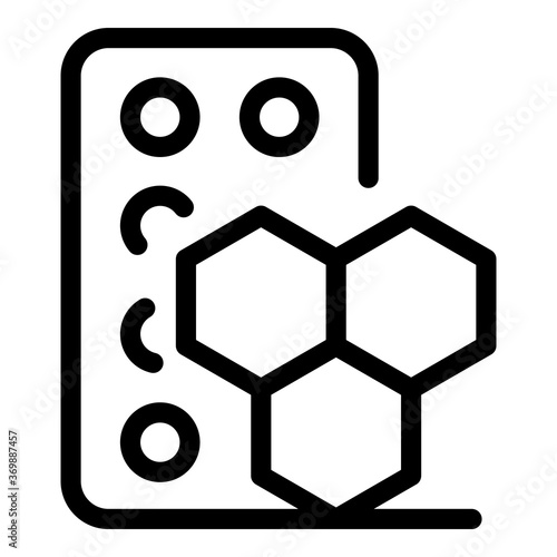 Hormones icon. Outline hormones vector icon for web design isolated on white background