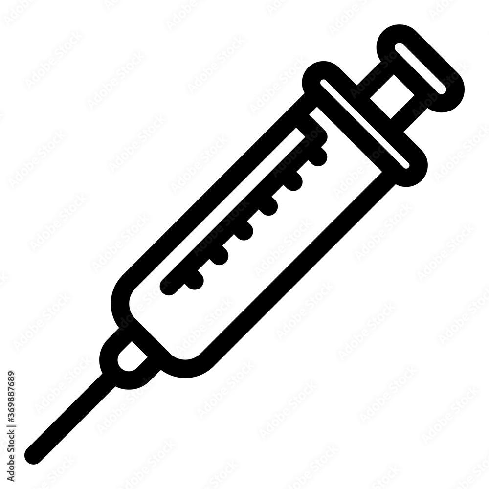 Syringe hormones icon. Outline syringe hormones vector icon for web design isolated on white background Syringe hormones icon. Outline syringe hormones vector icon for web design isolated on white background