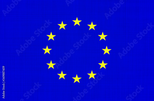 Illustration image of european union - 3D rendering