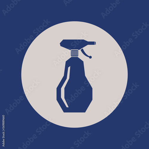 Spray bottle icon isolated. Vector illustration.