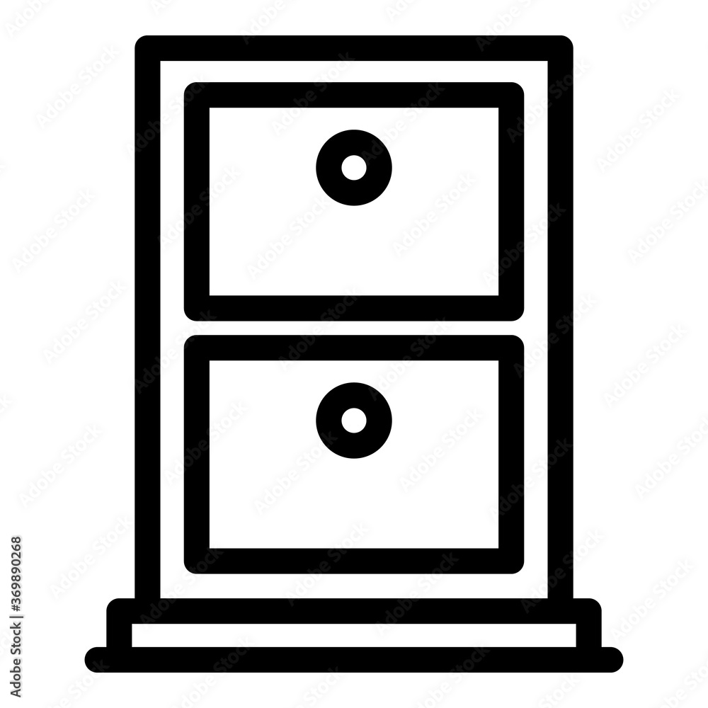 Storage safe icon. Outline storage safe vector icon for web design isolated on white background Storage safe icon. Outline storage safe vector icon for web design isolated on white background