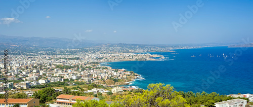 Chania city panorama on Crete island, Greece