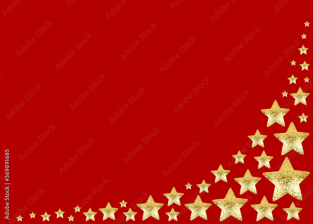 Red Gold Star Background