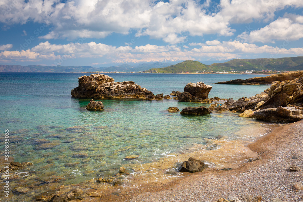 Beautiful coastline of Crete island, Greece