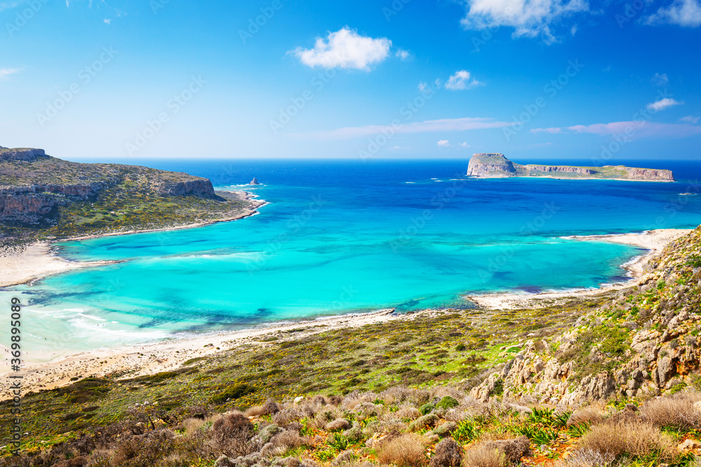 Amazing scenery of Balos beach on Crete, Greece