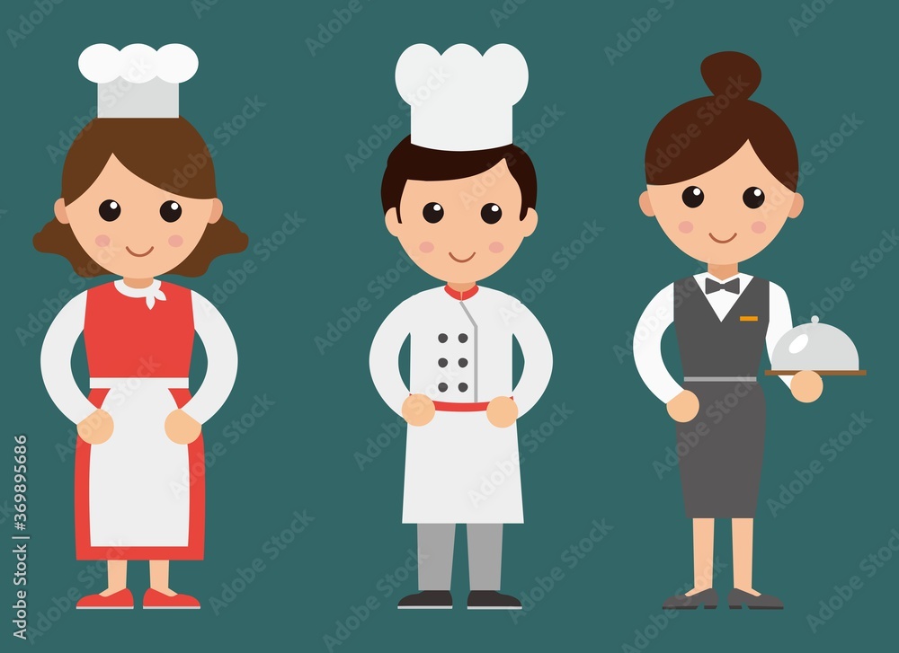Restaurant Waiter Chef Restaurant Waiter Chef