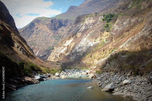 apurimac river in the andes mountains photo