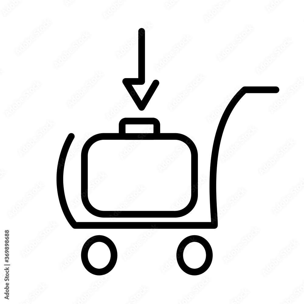 illustration vector graphic of shooping cart or trolley icon illustration vector graphic of shooping cart or trolley icon