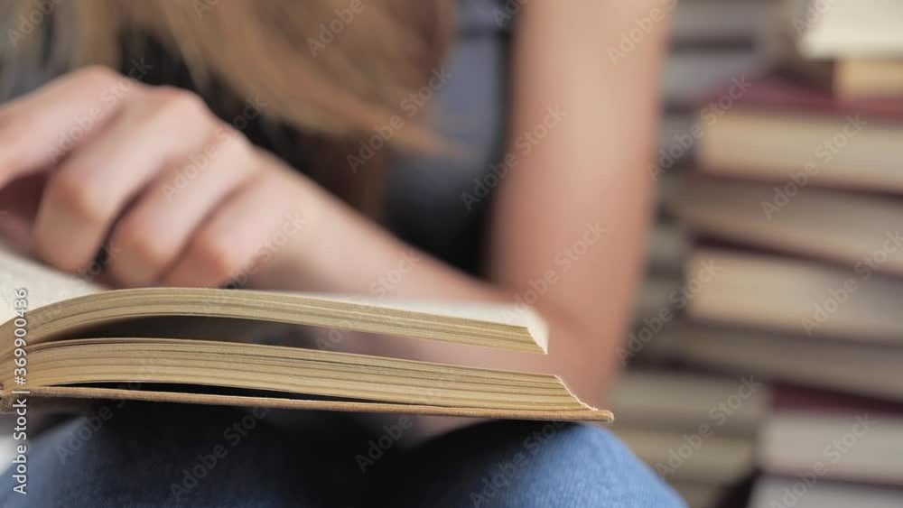 Hand and book: reading a book and holding your fingers along the lines. 4k Hand and book: reading a book and holding your fingers along the lines. 4k