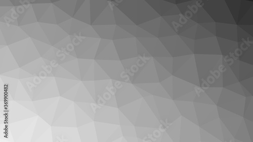 Monochrome gray polygon pattern. Low poly design 