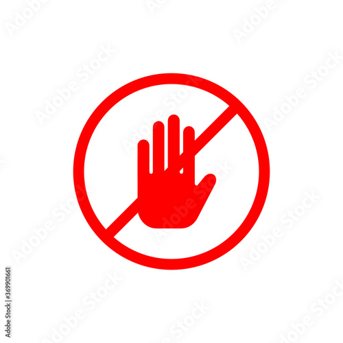 stop sign red color vector eps