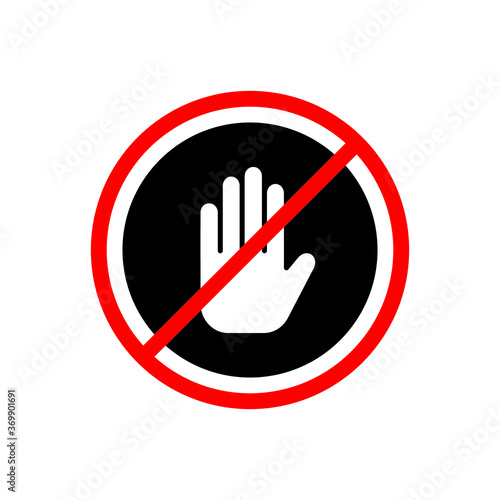 stop sign red color vector eps