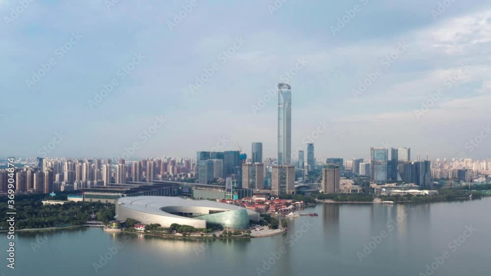 CBD buildings by Jinji Lake in Suzhou, China. CBD buildings by Jinji Lake in Suzhou, China.