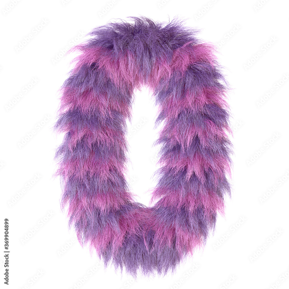 3d decorative cartoon fun animal fur number 0 3d decorative cartoon fun animal fur number 0