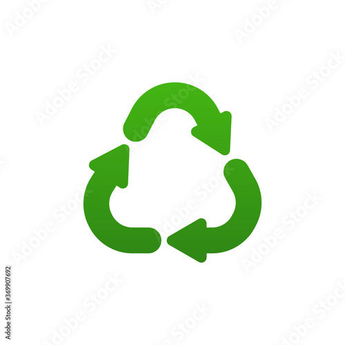 Reuse, reduce, recycle symbol concept isolated on white background. Vector illustration