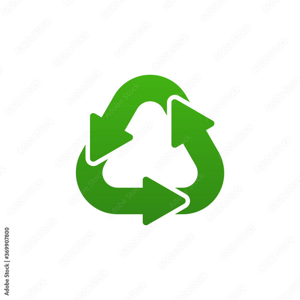 Reuse, reduce, recycle symbol concept isolated on white background. Vector illustration Reuse, reduce, recycle symbol concept isolated on white background. Vector illustration
