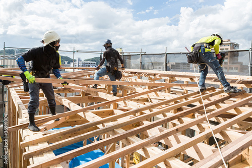 Wallpaper Mural 棟上げ Torontodigital.ca