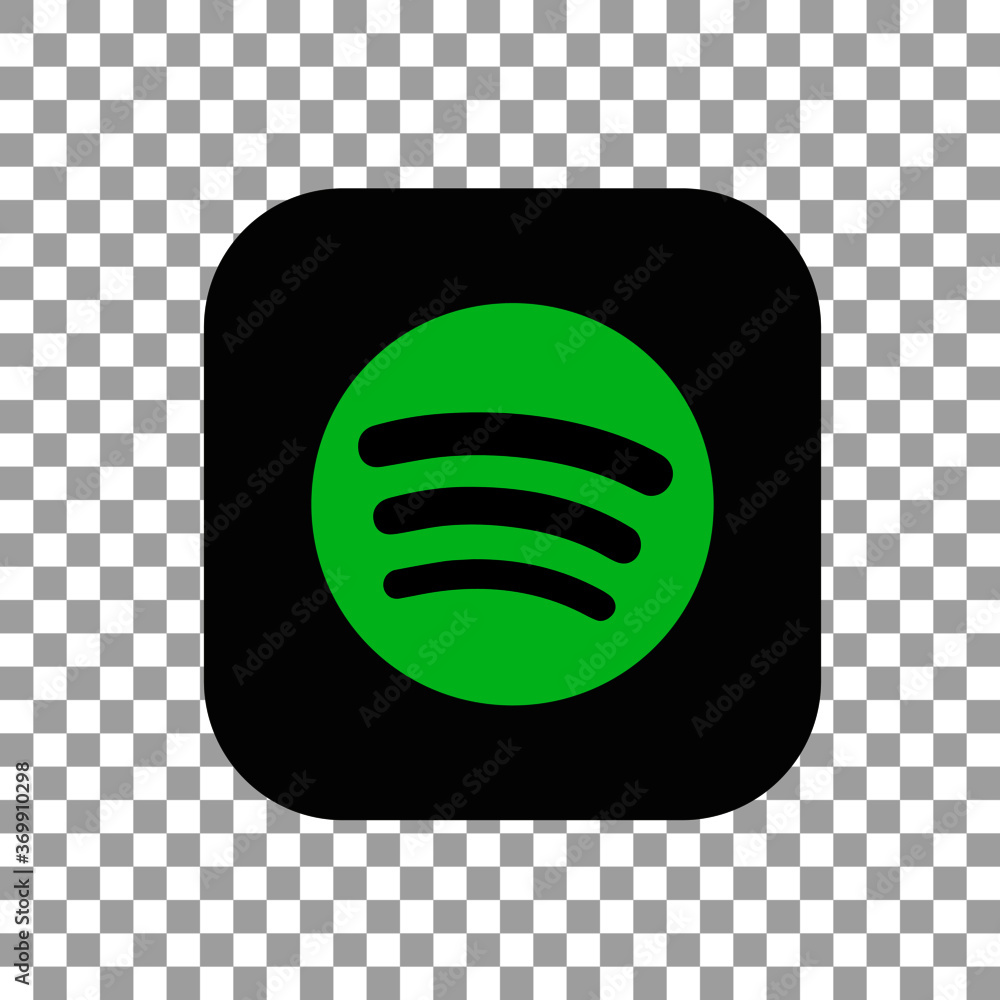 Spotify Icon Spotify Logo Vector Illustration Stock Vektorgrafik 
