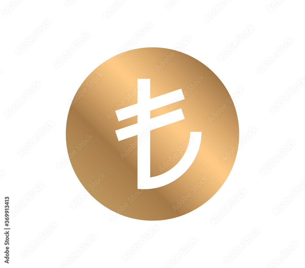 Gold lira icon. vector Turkish lira symbol. Gold lira. Gold lira icon. vector Turkish lira symbol. Gold lira.