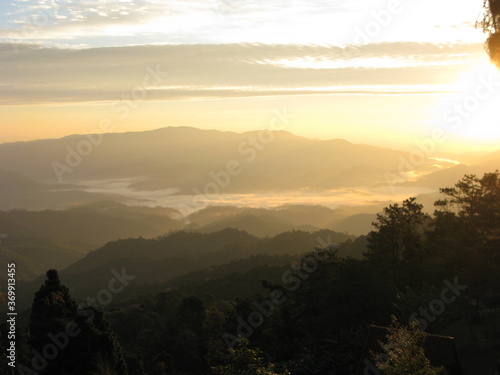 The spectacular sea of mist at Huai Nam Dang National Park. 